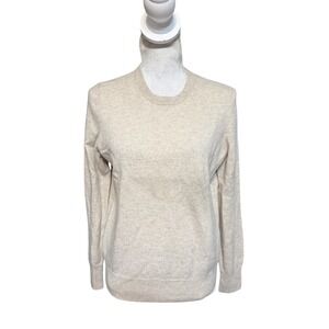 Naadam Sweater Size Small Original 100% Cashmere Sweater Oatmeal Beige Crewneck